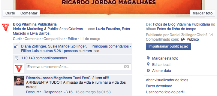 compartilhamentos
