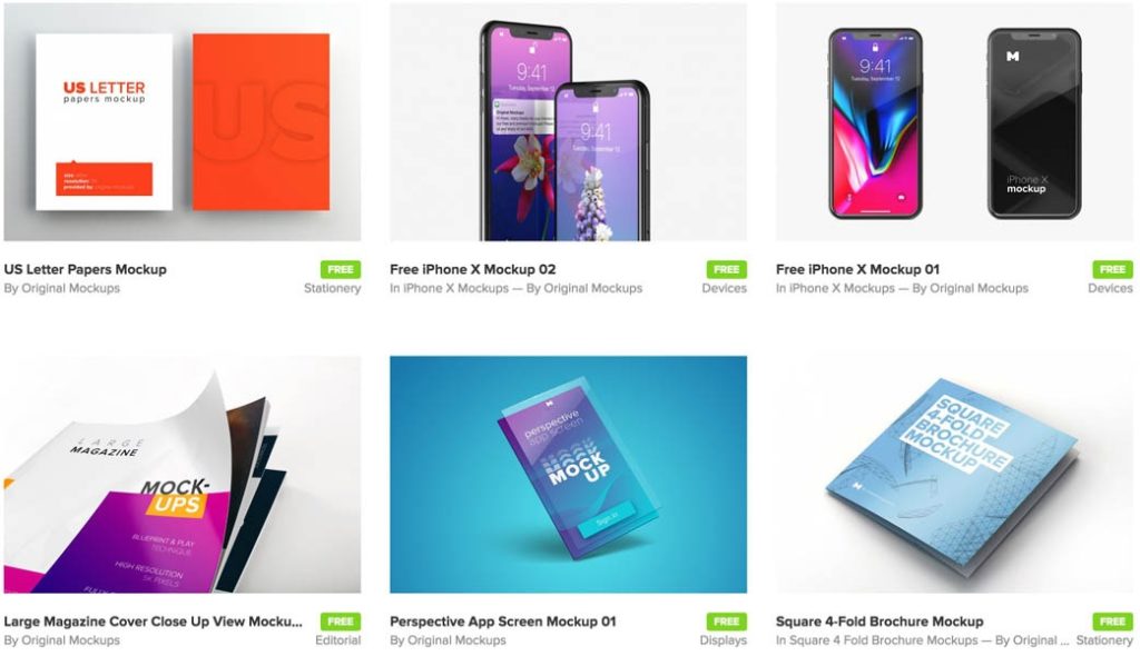 Mockups Gratuitos do Originalmockups