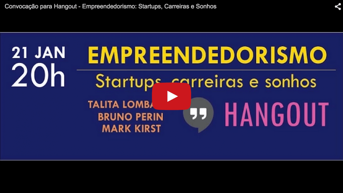1º Hangout do Mundo Empreendedor